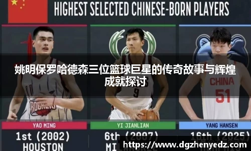 姚明保罗哈德森三位篮球巨星的传奇故事与辉煌成就探讨